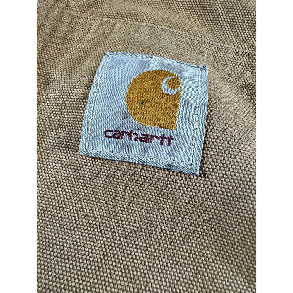 Vintage Carhartt JR106 Active Jacket Thermal Lined Brown Distressed XL‎ - Picture 4 of 4